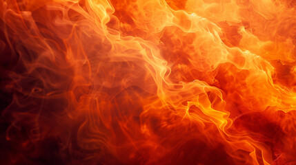 Abstract waves of smoke in fiery orange and red, blending seamlessly into a shadowy backdrop, creating a vibrant contrast that simulates the look of a nebula in outer space.