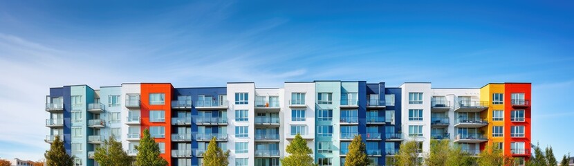 Architectural Delight: Residential Complex Adorns its Exterior with Bright Bay Windows