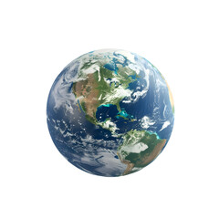 Obraz premium earth planet isolated on transparent background