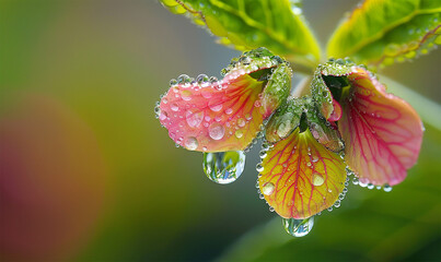 Nature's equilibrium, reflected in a single, dew-kissed petal