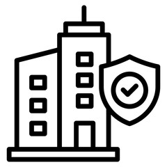 Insurance Service  Icon Element For Design