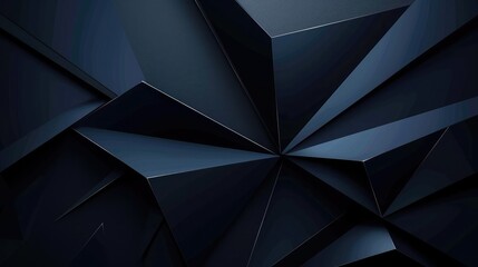 Modern black blue abstract background, Minimal. Color gradient, Dark, Web banner, Geometric shape, 3d effect, Lines stripes triangles, Design, Futuristic. Cut paper or metal effect, Luxury, Premium