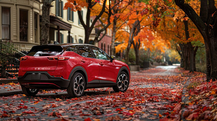 a new car on the autumn road with more new car buying ideas.