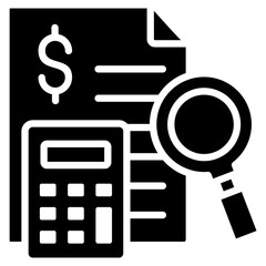 Accounting Analysis  Icon Element For Design