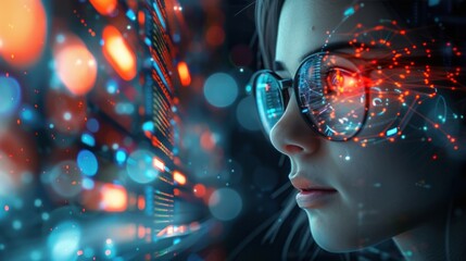 An IT professional discusses servers, technology, and networking with colleagues. In this video, you can see how a technologically advanced environment works.