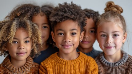 Diverse Children Smiling Together