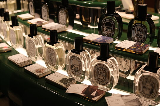 Shanghai,China-Sep.9th 2023: Diptyque fragrance perfume product in store