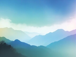 Fototapeta premium mountains in the morning