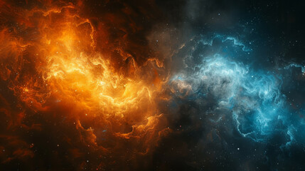 Fototapeta premium Starry Cosmos Celestial Nebulae