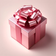 Obraz premium プレゼントボックス(ピンク). gift box. AI generated.