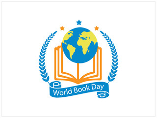 Hand drawn world book day background,Free vector hand drawn world book day background,books in realistic style,World book day vector image,Gradient world book day illustration with reading book.
