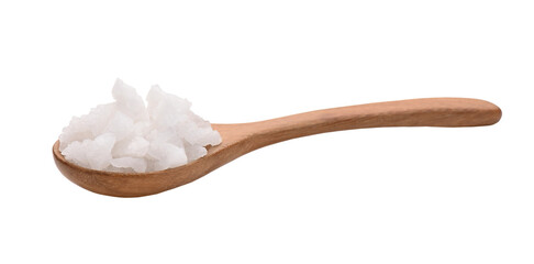 salt in a spoon wooden on transparent png