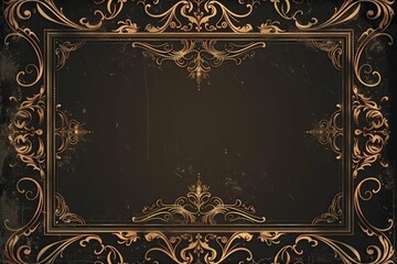 Step back in time with the vintage luxury invitation card