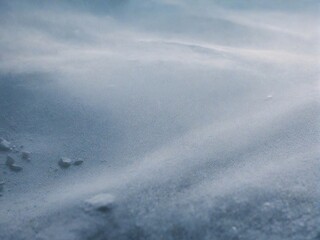 snow in the mountains