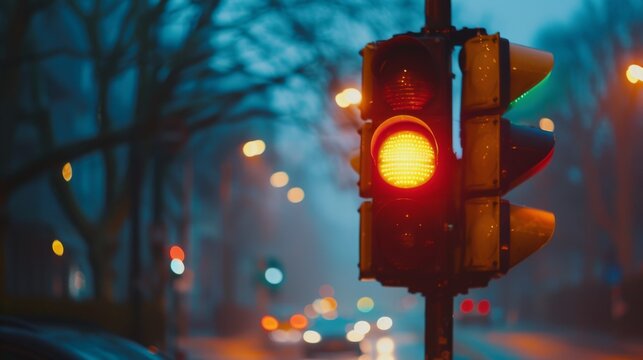 A traffic signal post with multiple lights, guiding drivers with clear indications for turning left, right, or proceeding straight ahead.