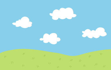 landscape with clouds