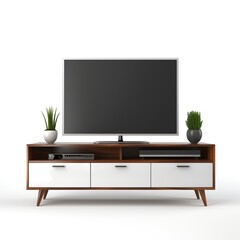 Entertainment center white
