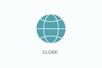 Globe Vector Icon Or Logo Sign Symbol Illustration