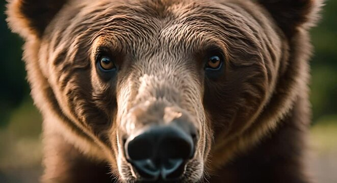 Brown bear in the mountain.