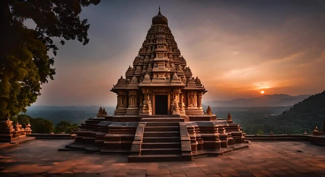 Hindu temple in India.