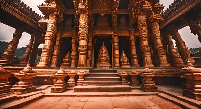 Hindu temple in India.