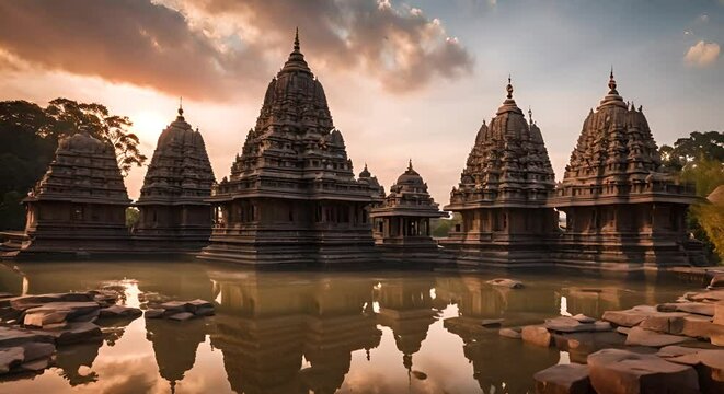 Hindu temple in India.