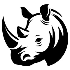 Rhino head silhouette