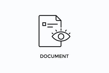 Document Vector Icon Or Logo Sign Symbol Illustration