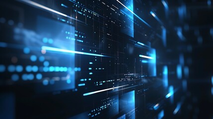 Obraz premium Futuristic Cyber Monday Banner with Dynamic Design