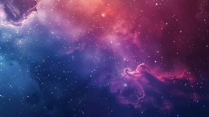 a space - themed image featuring a planet, stars, and a distant galaxy