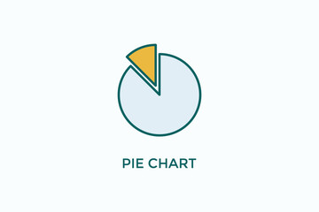 Pie Chart Vector Icon Or Logo Sign Symbol Illustration