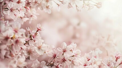 A close up of pink flowers in the spring.