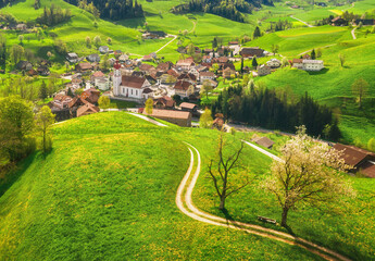 Luthern, one of the most beautiful swiss villages, Lucerne, Switzerland