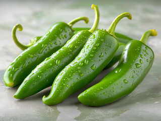 jalapeno chilli on white background