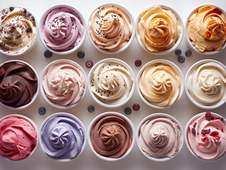 colorful ice cream balls