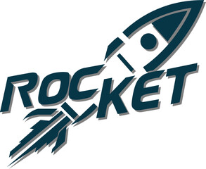 Web rocket logo, logo, icon, vintage