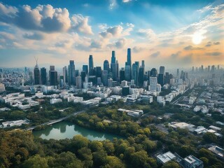 Obraz premium view of the city