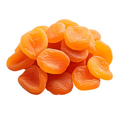 Dried apricot isolated on transparent background