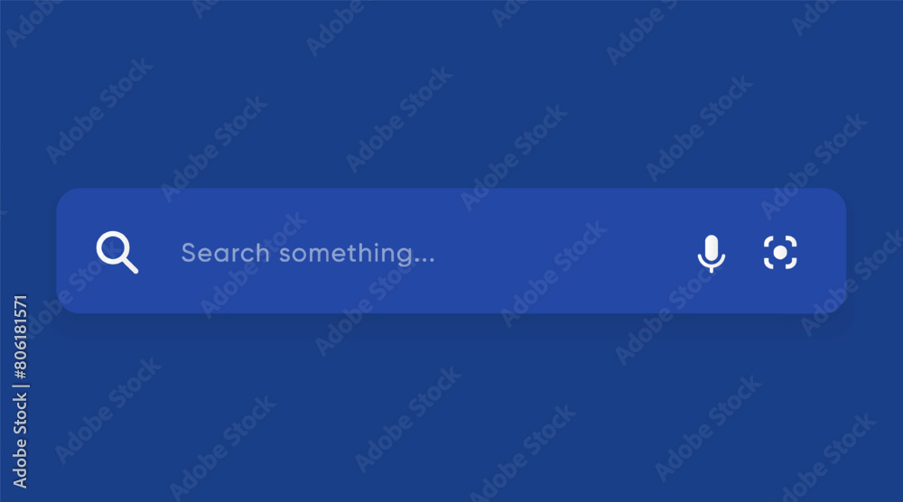 Leinwandbilder Search Bar with suggestions for UI UX design and web site. Search Address and navigation bar icon. Collection of search form templates for websites. Search engine web browser window template.