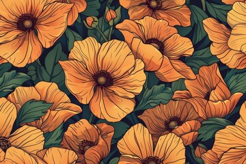 flower background. floral in summer background. Spring Meadow. Colorful flower background. Floral background for fashion, tapestries, prints. flowers bouquet wallpaper.