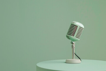 Retro Microphone Mockup For Music Enthusiasts