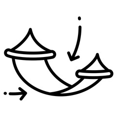 Hammock  Icon Element For Design
