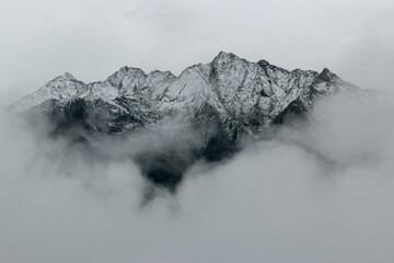 fog in the mountains