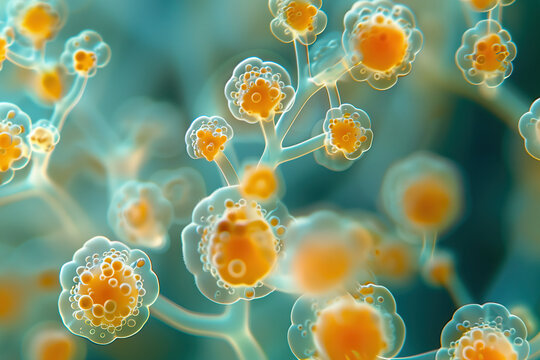 Candida auris causing invasive infections with high mortality rates. Illustration