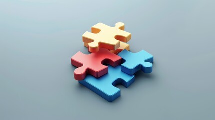 Obraz premium Puzzle. Business strategy, success solution, jigsaw games symbol. Idea metaphor. Creative idea, connection, challenge, partnership, teamwork, match