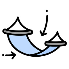 Hammock  Icon Element For Design