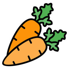 Carrot  Icon Element For Design