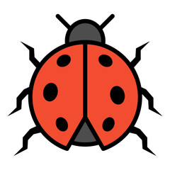 Ladybug  Icon Element For Design