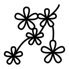 Fototapeta premium Sakura icon