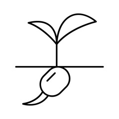 Planting tree icon